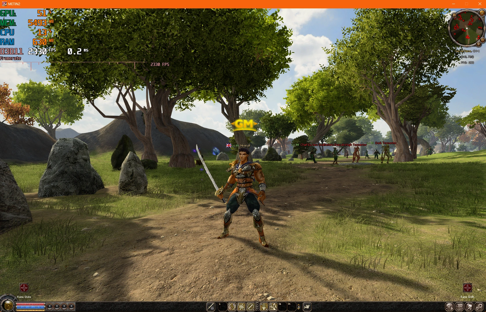 JTX Prime Classic graphics preview in Metin2